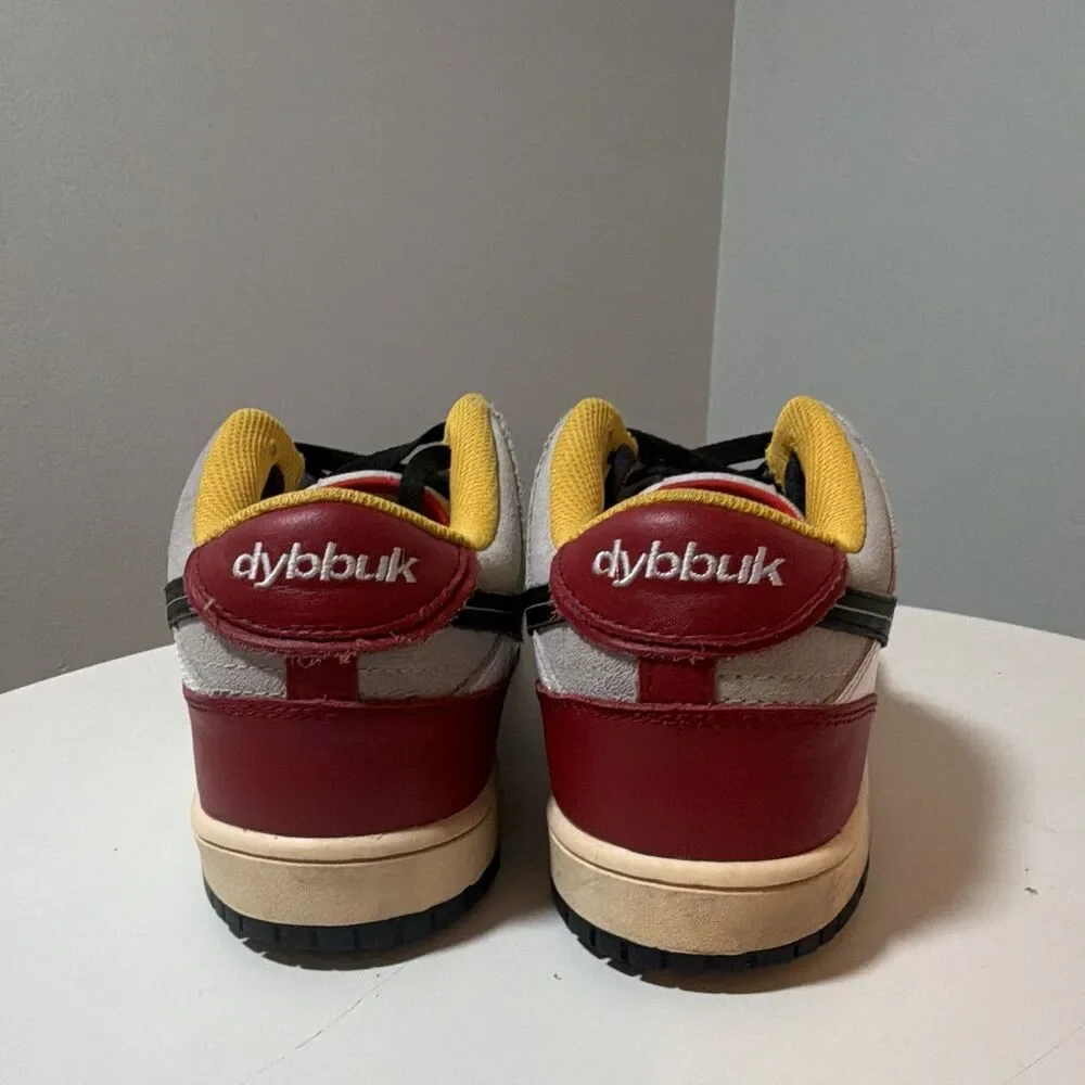 Dybbuk Lucky 7 V5 Dice Dunk Low Sneakers Black White Red Men’s Size 10.5